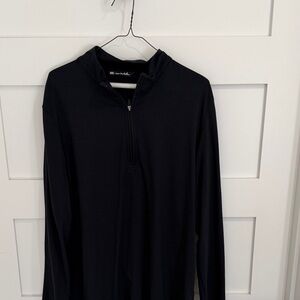 Travis Mathew Black Quarter-Zip Pullover